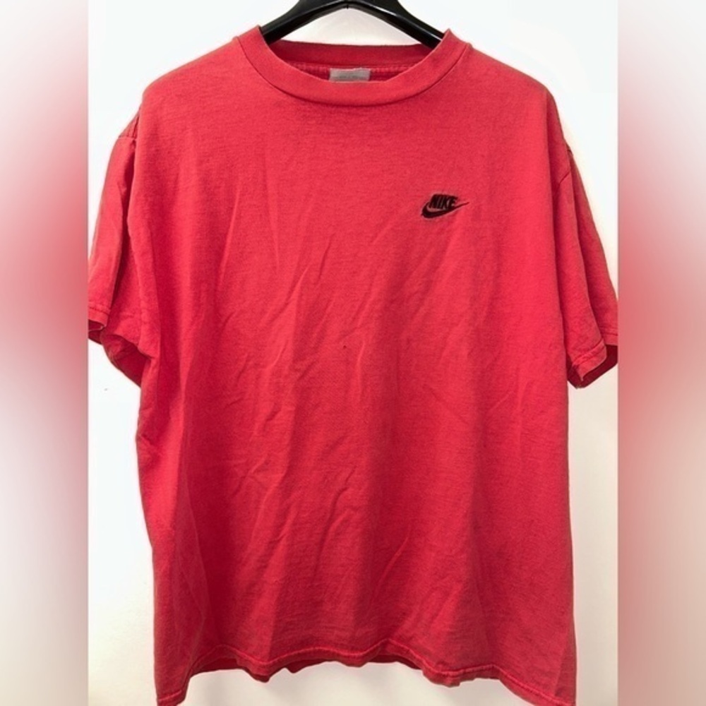 Y2K Nike Sportswear Logo Red Tee Size Large